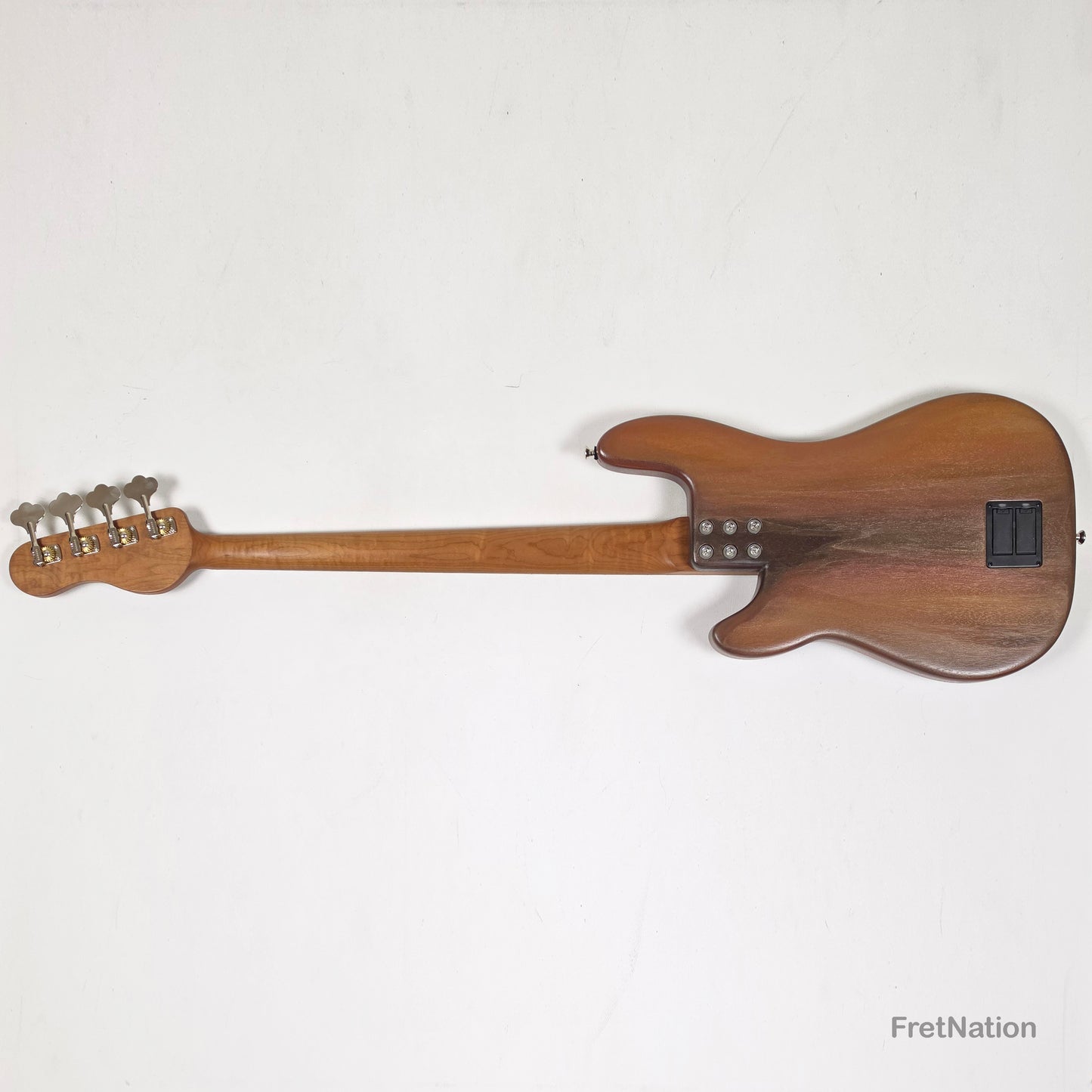 Fret Nation McGrath Thunderhorse IV 4-String Bass Nordstrand Big Splits - Whiskey 7.94lbs - Pre-Owned
