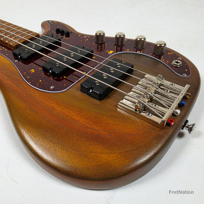 Fret Nation McGrath Thunderhorse IV 4-String Bass Nordstrand Big Splits - Whiskey 7.94lbs - Pre-Owned
