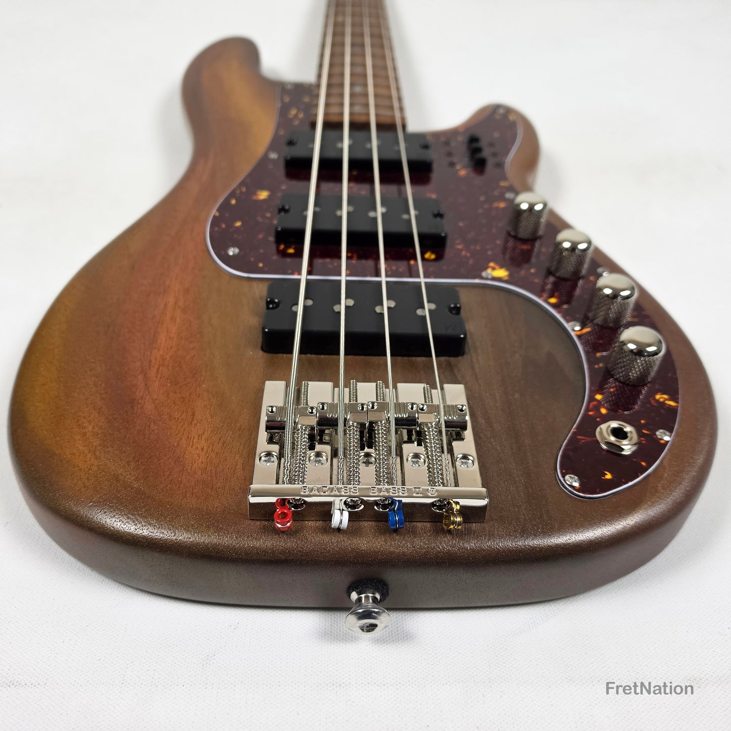Fret Nation McGrath Thunderhorse IV 4-String Bass Nordstrand Big Splits - Whiskey 7.94lbs - Pre-Owned