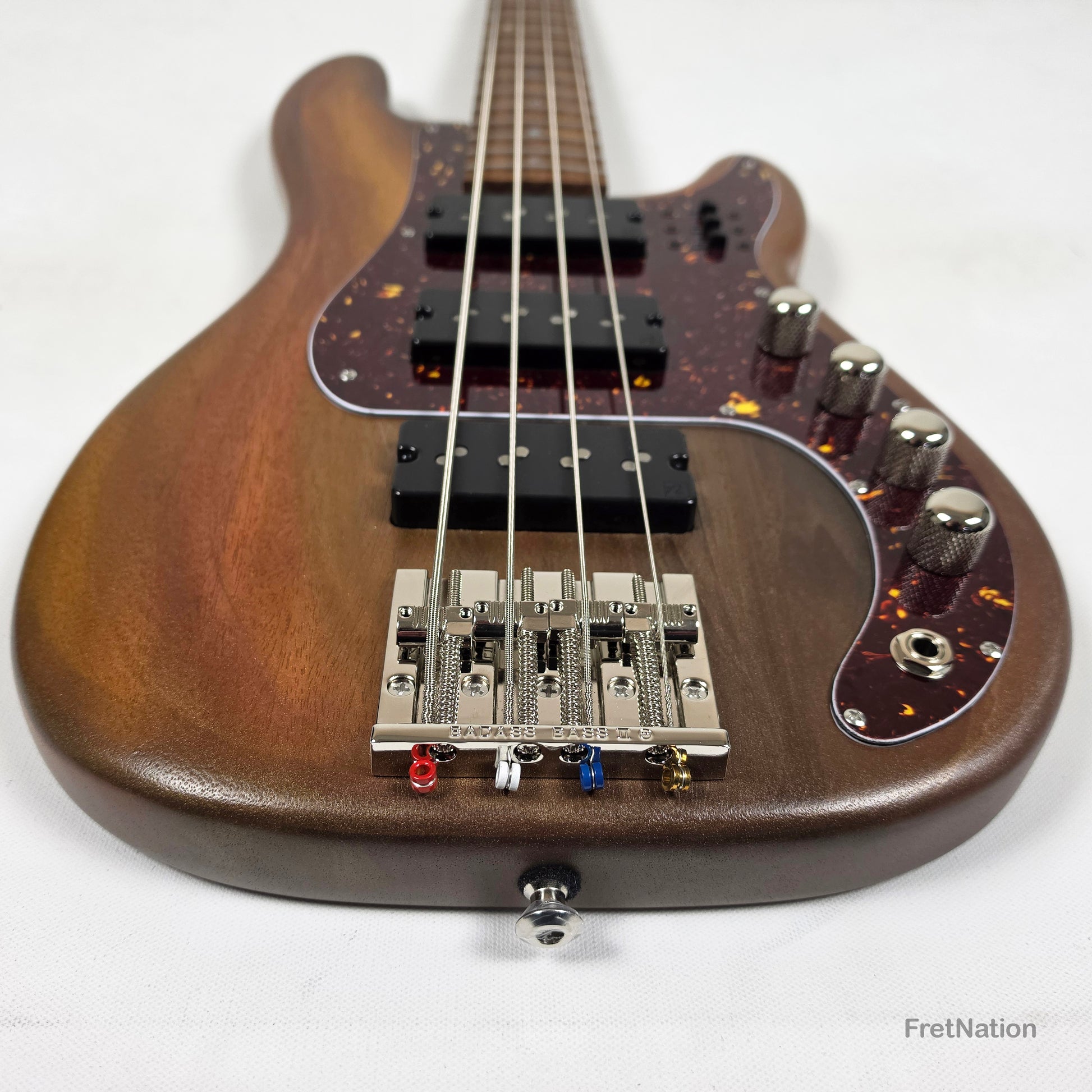 Fret Nation McGrath Thunderhorse IV 4-String Bass Nordstrand Big Splits - Whiskey 7.94lbs - Pre-Owned
