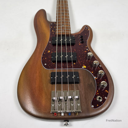 Fret Nation McGrath Thunderhorse IV 4-String Bass Nordstrand Big Splits - Whiskey 7.94lbs - Pre-Owned