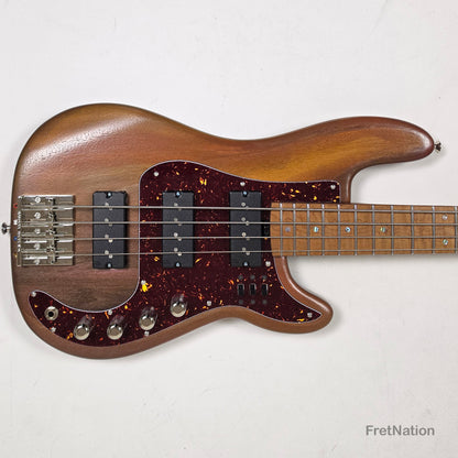 Fret Nation McGrath Thunderhorse IV 4-String Bass Nordstrand Big Splits - Whiskey 7.94lbs - Pre-Owned