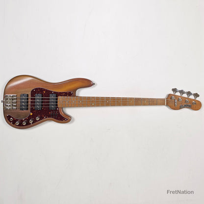Fret Nation McGrath Thunderhorse IV 4-String Bass Nordstrand Big Splits - Whiskey 7.94lbs - Pre-Owned