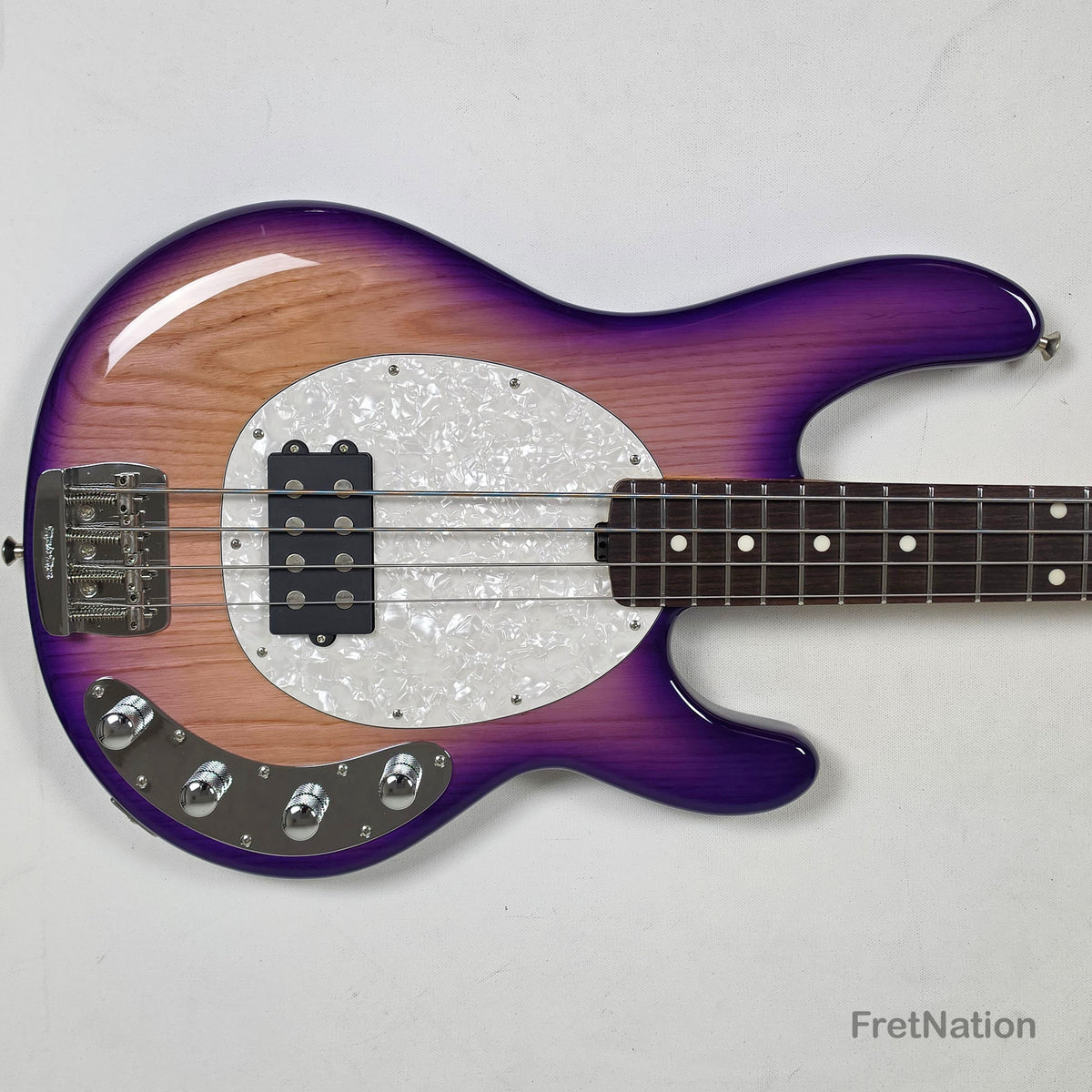 Music Man Ernie Ball Music Man StingRay Special 4-String Bass Purple Sunset SR4H 8.14lbs K04199 - Pre-Owned