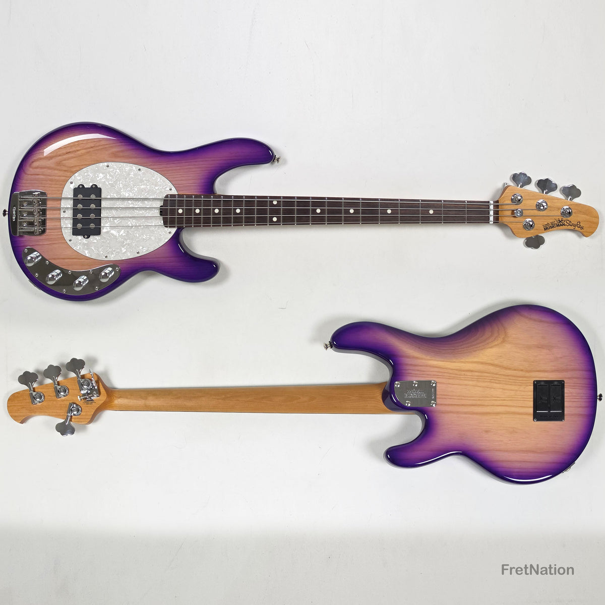 Music Man Ernie Ball Music Man StingRay Special 4-String Bass Purple Sunset SR4H 8.14lbs K04199 - Pre-Owned