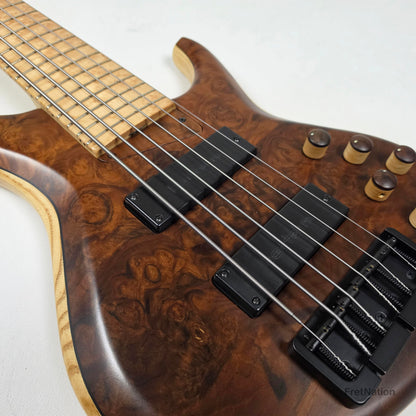 MTD 635-24 6-String 35" Scale Walnut Burl Ash - 10.22lbs #1690 2008 Pre-Owned