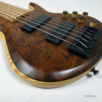 MTD 635-24 6-String 35" Scale Walnut Burl Ash - 10.22lbs #1690 2008 Pre-Owned