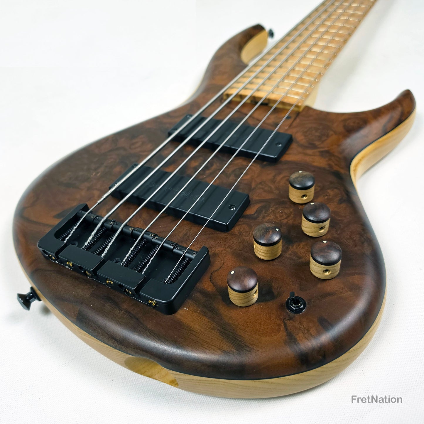 MTD 635-24 6-String 35" Scale Walnut Burl Ash - 10.22lbs #1690 2008 Pre-Owned