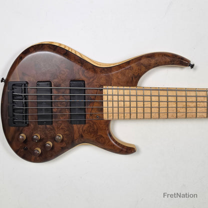 MTD 635-24 6-String 35" Scale Walnut Burl Ash - 10.22lbs #1690 2008 Pre-Owned