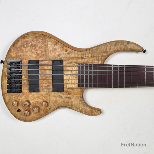 MTD MTD 635-24 6-String 35" Scale Maple Burl 10-Top - 9.26lbs #4022 NAMM 2026 Pre-Owned