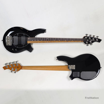 Music Man Ernie Ball Music Man John Myung Bongo HH 6-String Bass Black 8.56lbs S08050 - Pre-Owned