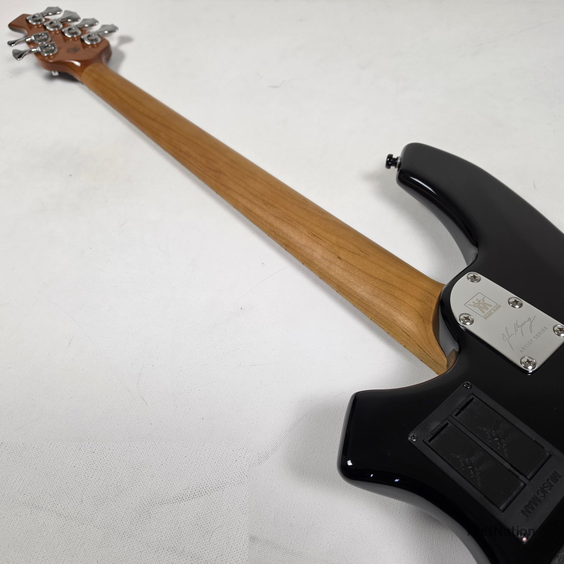 Music Man Ernie Ball Music Man John Myung Bongo HH 6-String Bass Black 8.56lbs S08050 - Pre-Owned