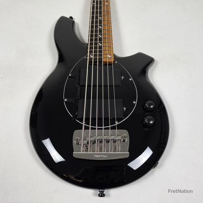 Music Man Ernie Ball Music Man John Myung Bongo HH 6-String Bass Black 8.56lbs S08050 - Pre-Owned
