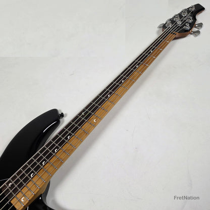 Music Man Ernie Ball Music Man John Myung Bongo HH 6-String Bass Black 8.56lbs S08050 - Pre-Owned