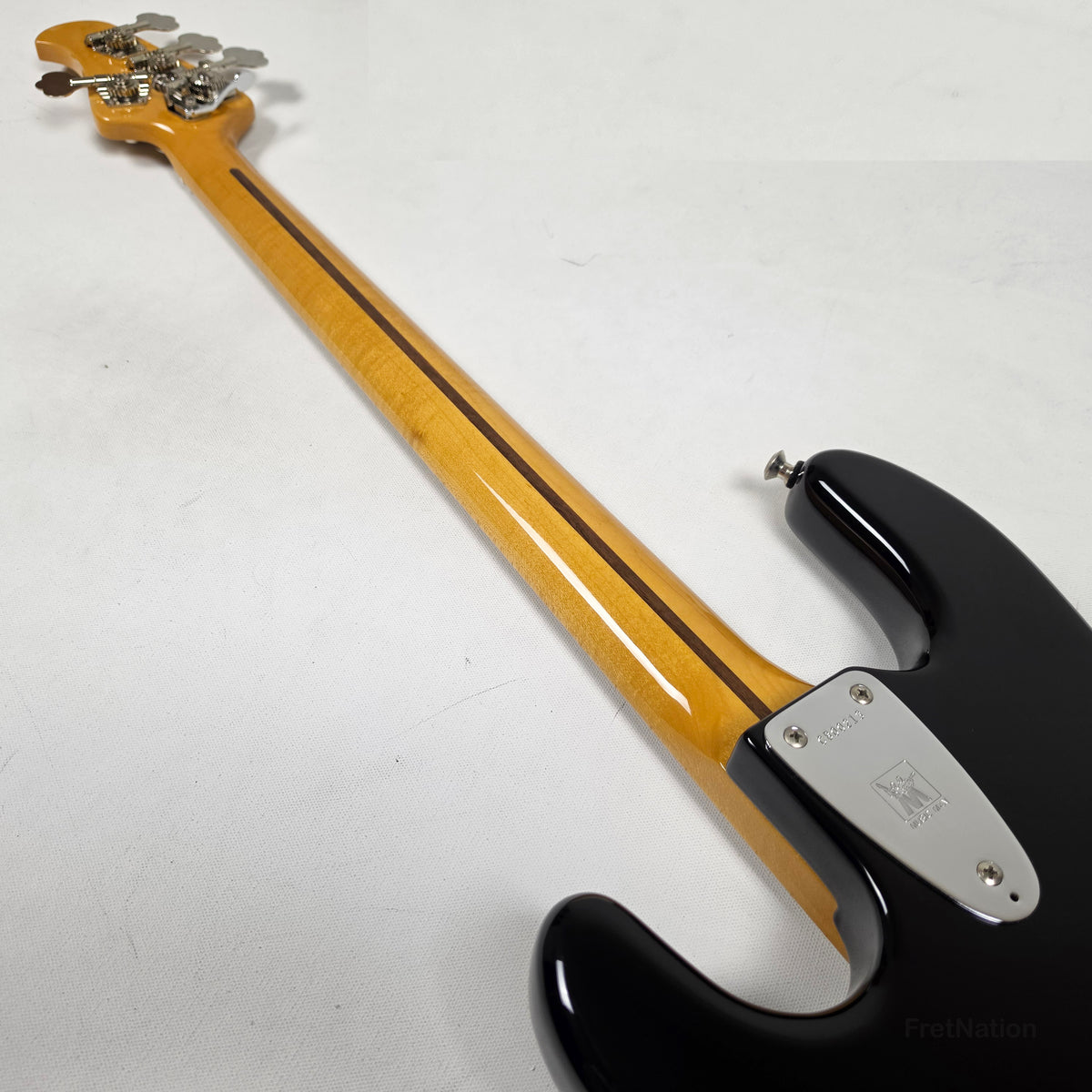Ernie Ball Music Man StingRay Retro 70s 4-String Bass Black 9.38lbs CB00213 - Pre-Owned