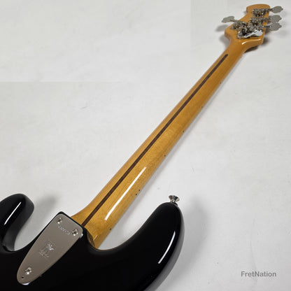 Ernie Ball Music Man StingRay Retro 70s 4-String Bass Black 9.38lbs CB00213 - Pre-Owned