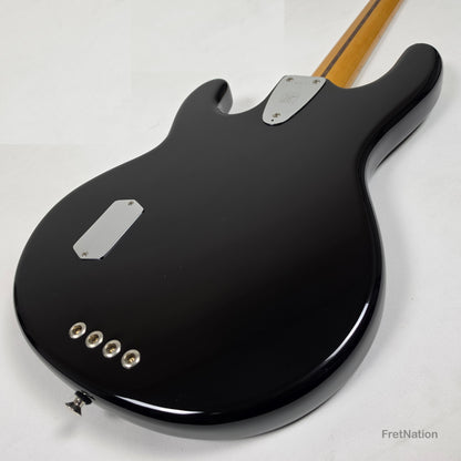 Ernie Ball Music Man StingRay Retro 70s 4-String Bass Black 9.38lbs CB00213 - Pre-Owned