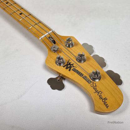 Ernie Ball Music Man StingRay Retro 70s 4-String Bass Black 9.38lbs CB00213 - Pre-Owned