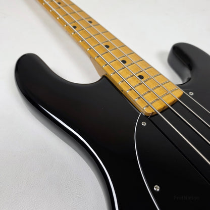 Ernie Ball Music Man StingRay Retro 70s 4-String Bass Black 9.38lbs CB00213 - Pre-Owned