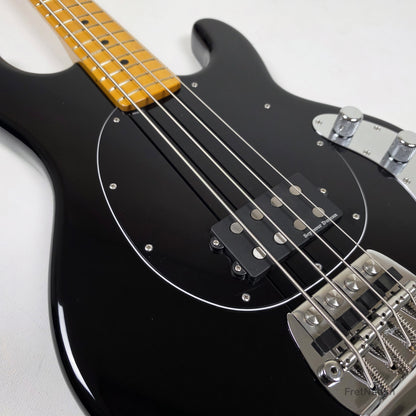 Ernie Ball Music Man StingRay Retro 70s 4-String Bass Black 9.38lbs CB00213 - Pre-Owned