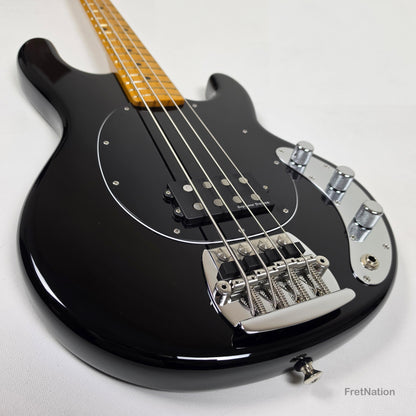 Ernie Ball Music Man StingRay Retro 70s 4-String Bass Black 9.38lbs CB00213 - Pre-Owned
