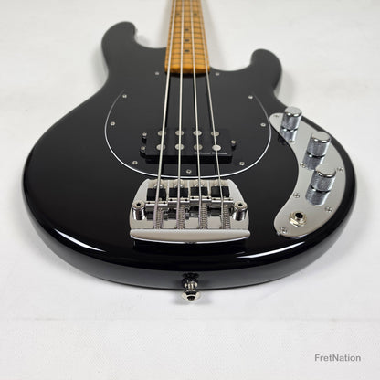 Ernie Ball Music Man StingRay Retro 70s 4-String Bass Black 9.38lbs CB00213 - Pre-Owned