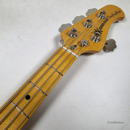 Ernie Ball Music Man StingRay Retro 70s 4-String Bass Black 9.38lbs CB00213 - Pre-Owned
