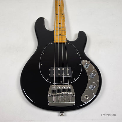 Ernie Ball Music Man StingRay Retro 70s 4-String Bass Black 9.38lbs CB00213 - Pre-Owned