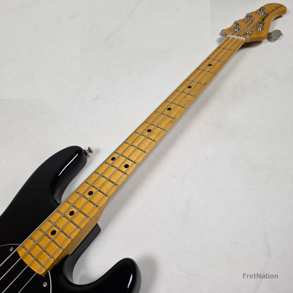 Ernie Ball Music Man StingRay Retro 70s 4-String Bass Black 9.38lbs CB00213 - Pre-Owned