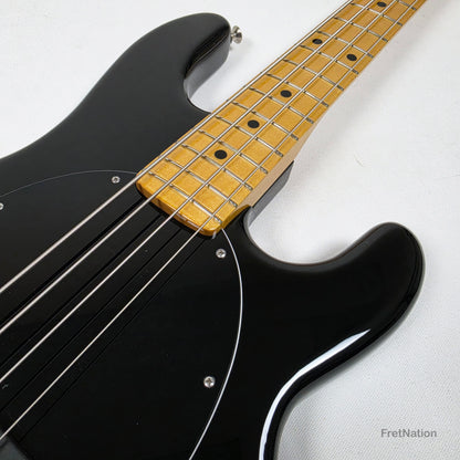 Ernie Ball Music Man StingRay Retro 70s 4-String Bass Black 9.38lbs CB00213 - Pre-Owned