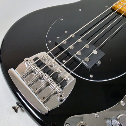 Ernie Ball Music Man StingRay Retro 70s 4-String Bass Black 9.38lbs CB00213 - Pre-Owned