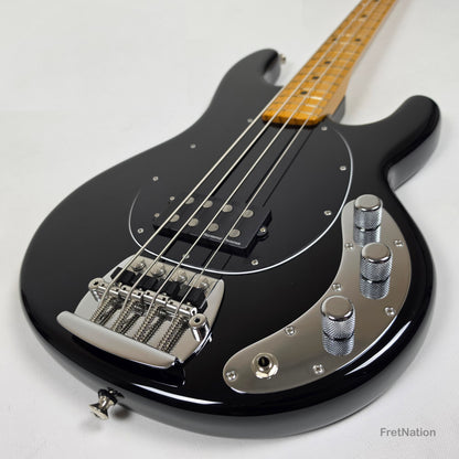 Ernie Ball Music Man StingRay Retro 70s 4-String Bass Black 9.38lbs CB00213 - Pre-Owned