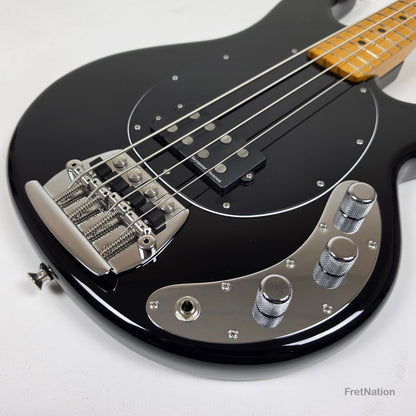 Ernie Ball Music Man StingRay Retro 70s 4-String Bass Black 9.38lbs CB00213 - Pre-Owned