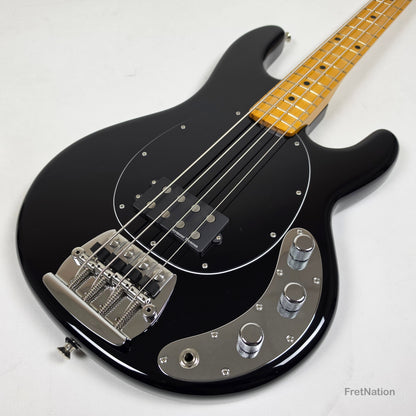 Ernie Ball Music Man StingRay Retro 70s 4-String Bass Black 9.38lbs CB00213 - Pre-Owned