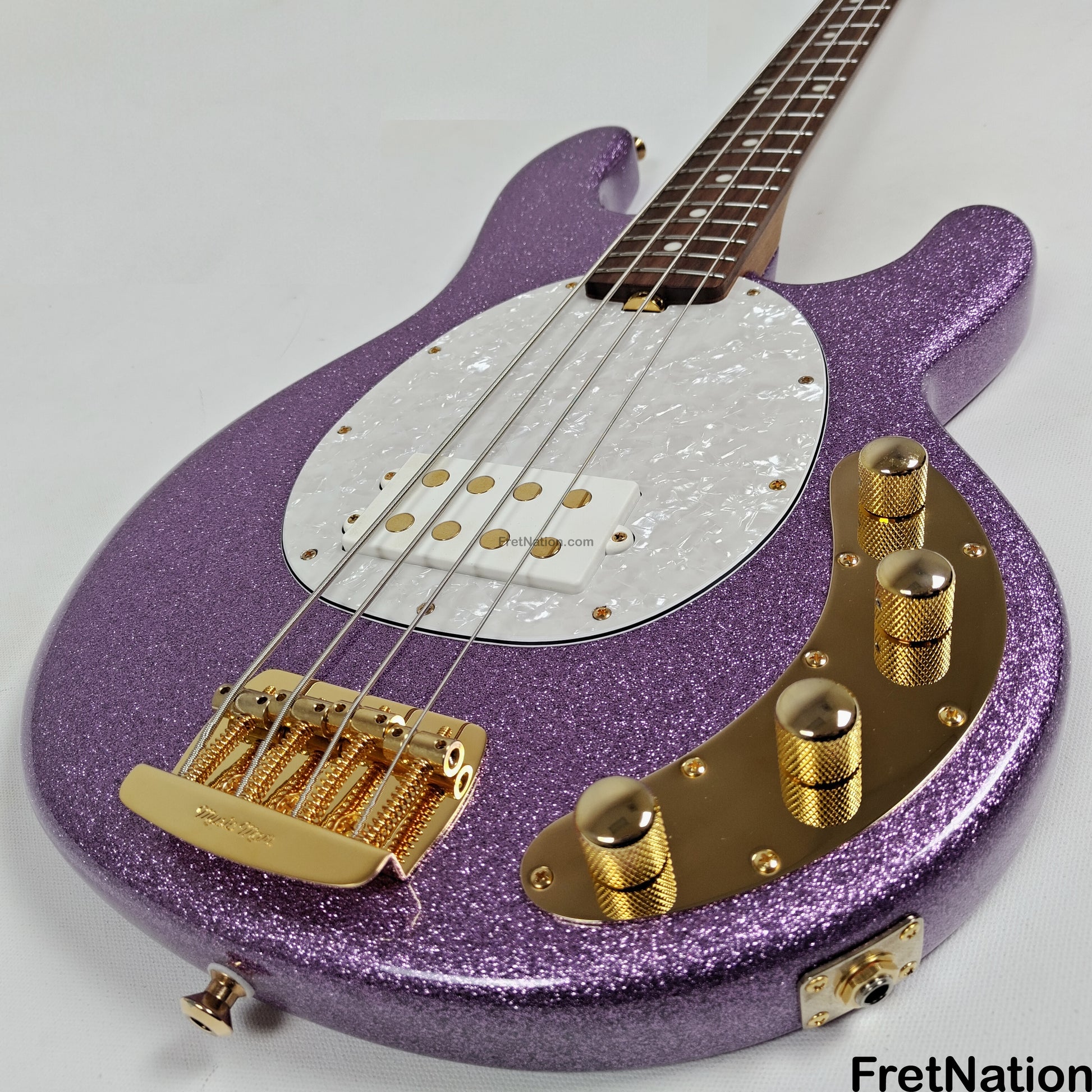 Music Man Ernie Ball Music Man StingRay Special 4-String Bass Amethyst Sparkle SR4H 8.16lbs F91387 - Pre-Owned