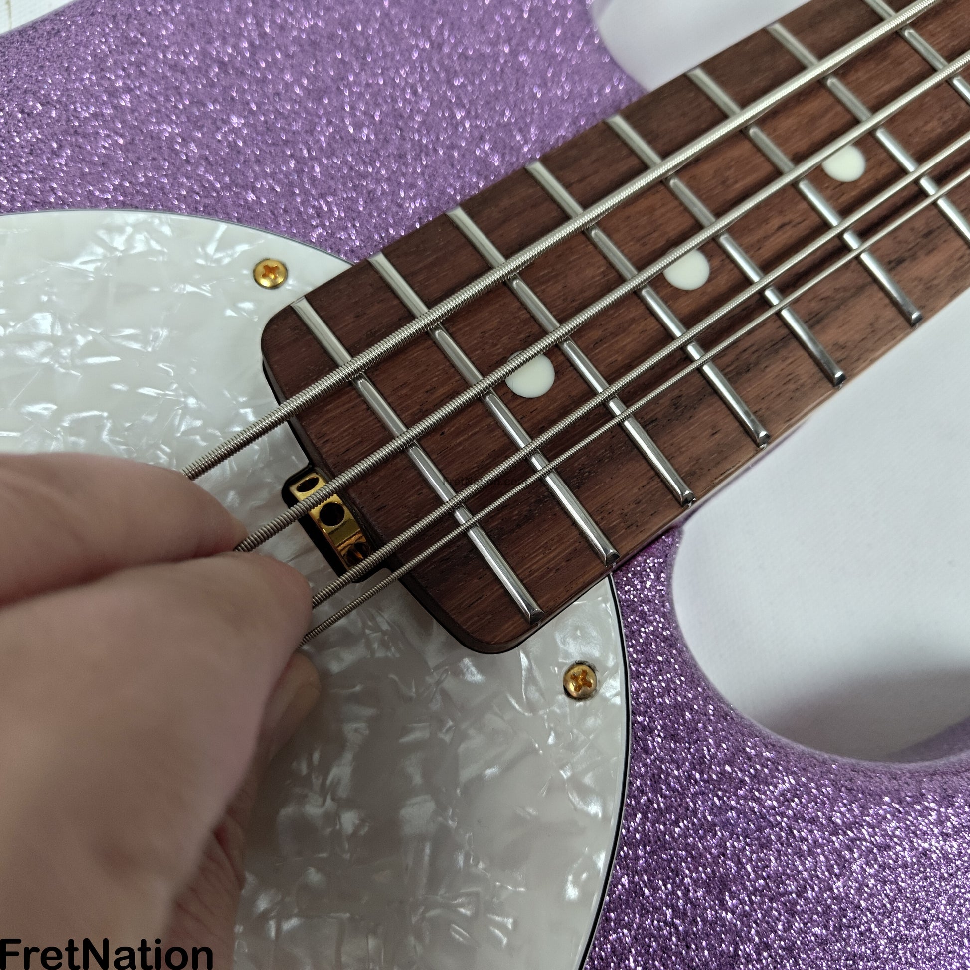 Music Man Ernie Ball Music Man StingRay Special 4-String Bass Amethyst Sparkle SR4H 8.16lbs F91387 - Pre-Owned