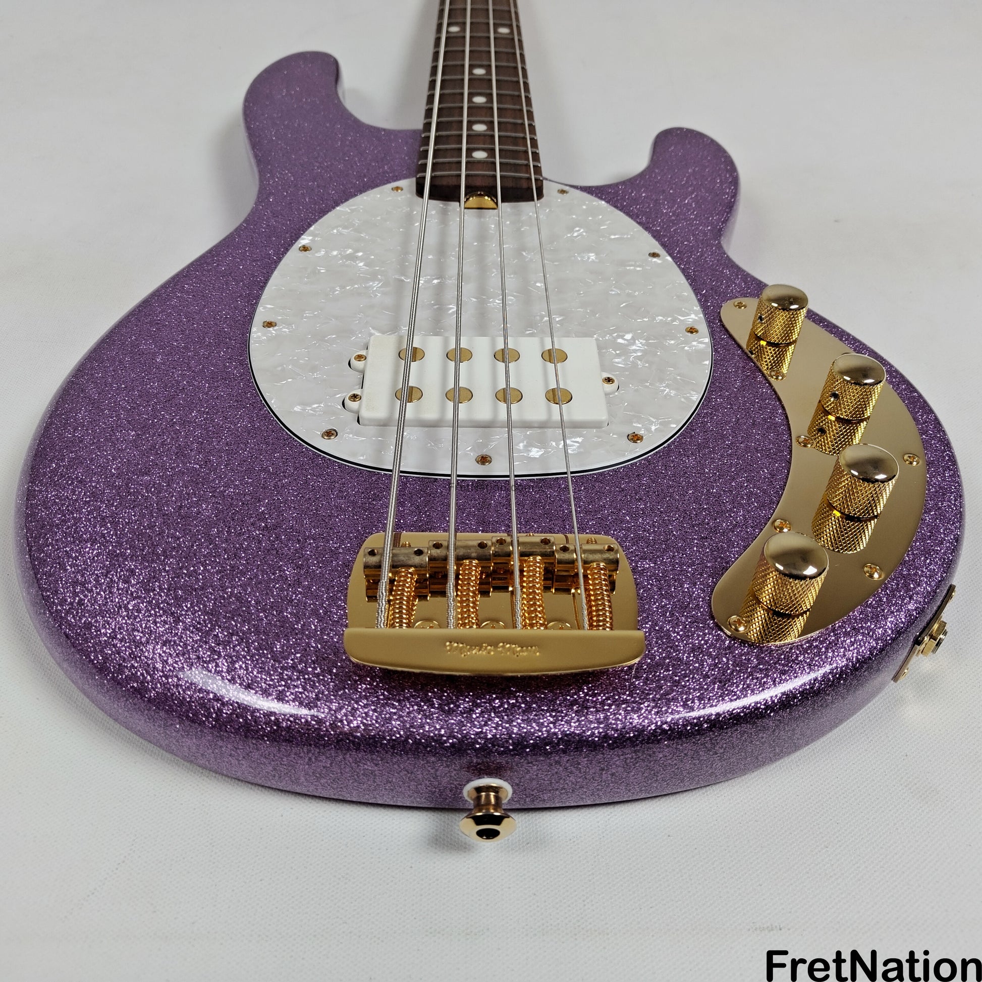 Music Man Ernie Ball Music Man StingRay Special 4-String Bass Amethyst Sparkle SR4H 8.16lbs F91387 - Pre-Owned