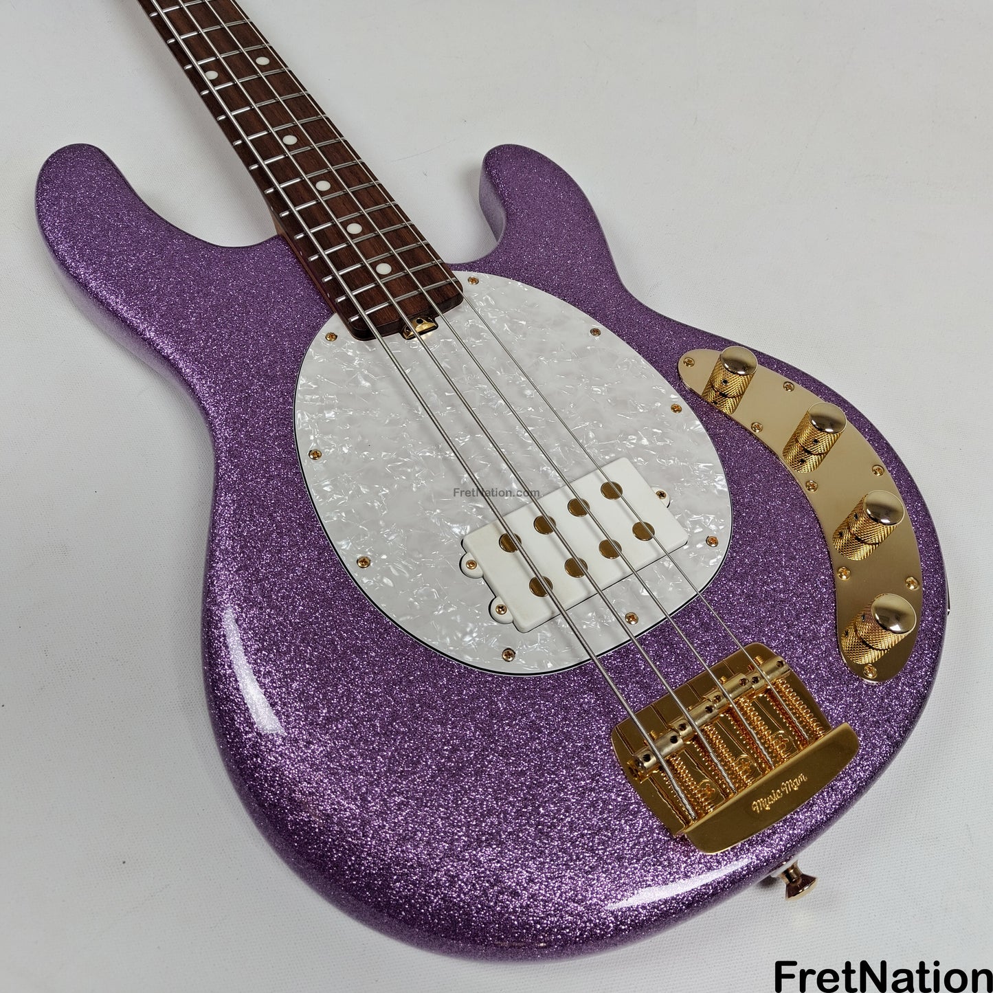 Music Man Ernie Ball Music Man StingRay Special 4-String Bass Amethyst Sparkle SR4H 8.16lbs F91387 - Pre-Owned