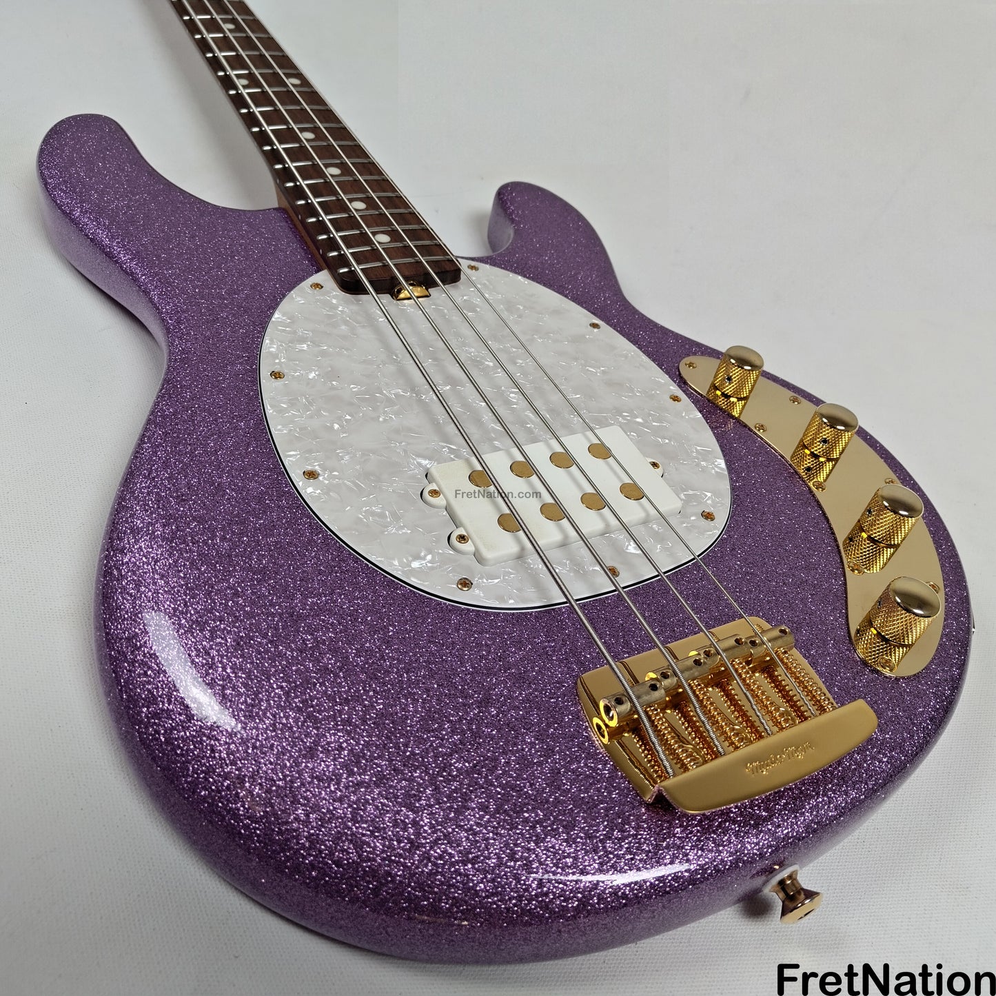 Music Man Ernie Ball Music Man StingRay Special 4-String Bass Amethyst Sparkle SR4H 8.16lbs F91387 - Pre-Owned