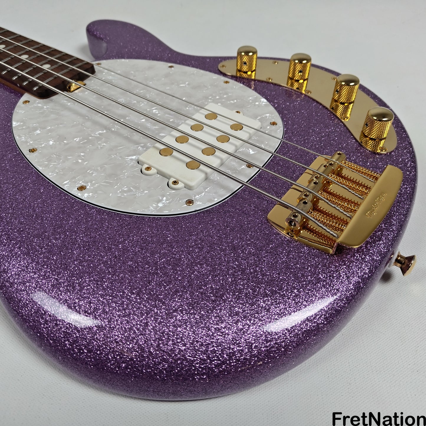 Music Man Ernie Ball Music Man StingRay Special 4-String Bass Amethyst Sparkle SR4H 8.16lbs F91387 - Pre-Owned