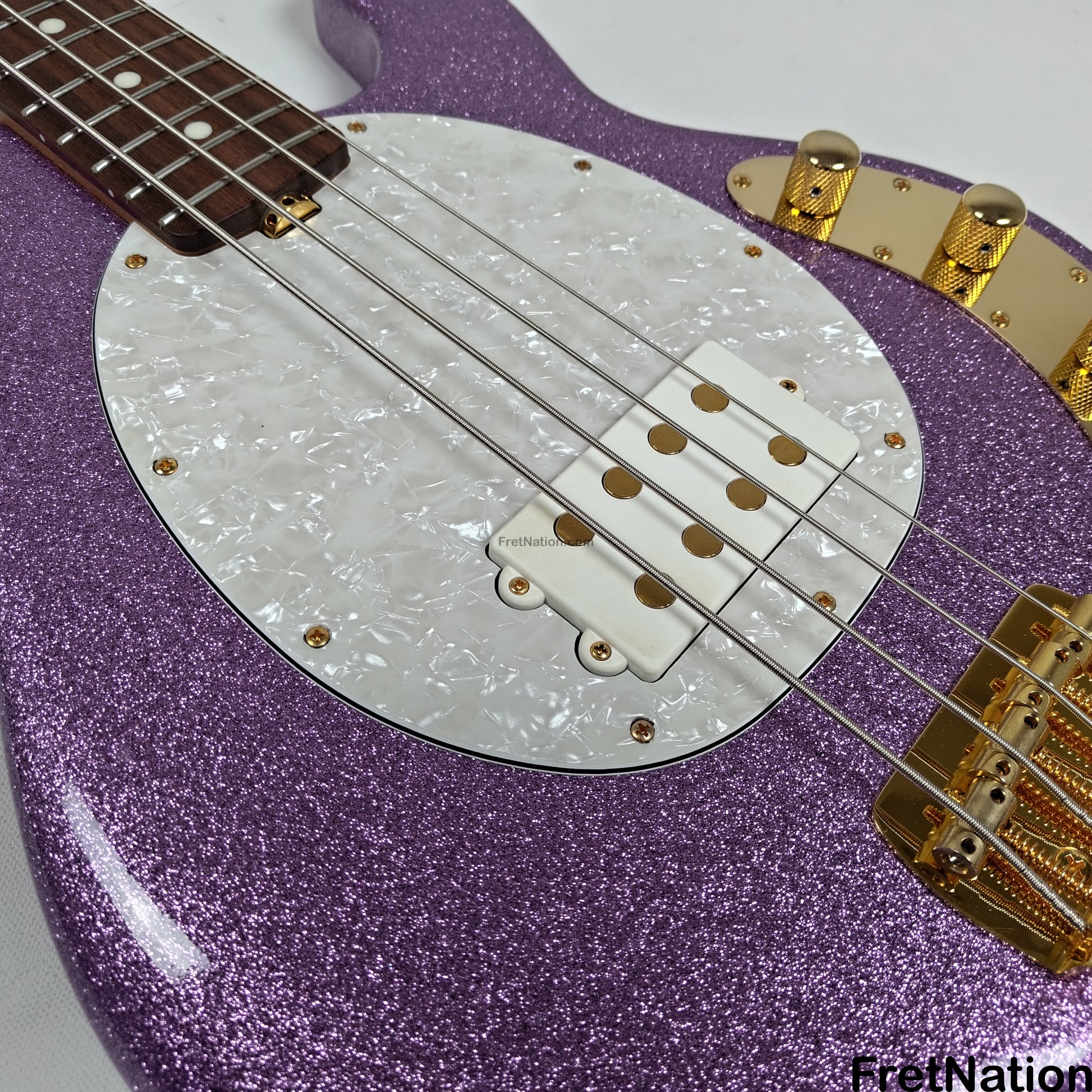 Music Man Ernie Ball Music Man StingRay Special 4-String Bass Amethyst Sparkle SR4H 8.16lbs F91387 - Pre-Owned