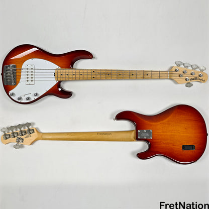 Fret Nation Ernie Ball Music Man Stingray 5-String Bass Sunburst SR5H 9.94lbs E03143 Pre-Owned