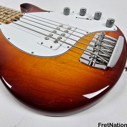 Fret Nation Ernie Ball Music Man Stingray 5-String Bass Sunburst SR5H 9.94lbs E03143 Pre-Owned