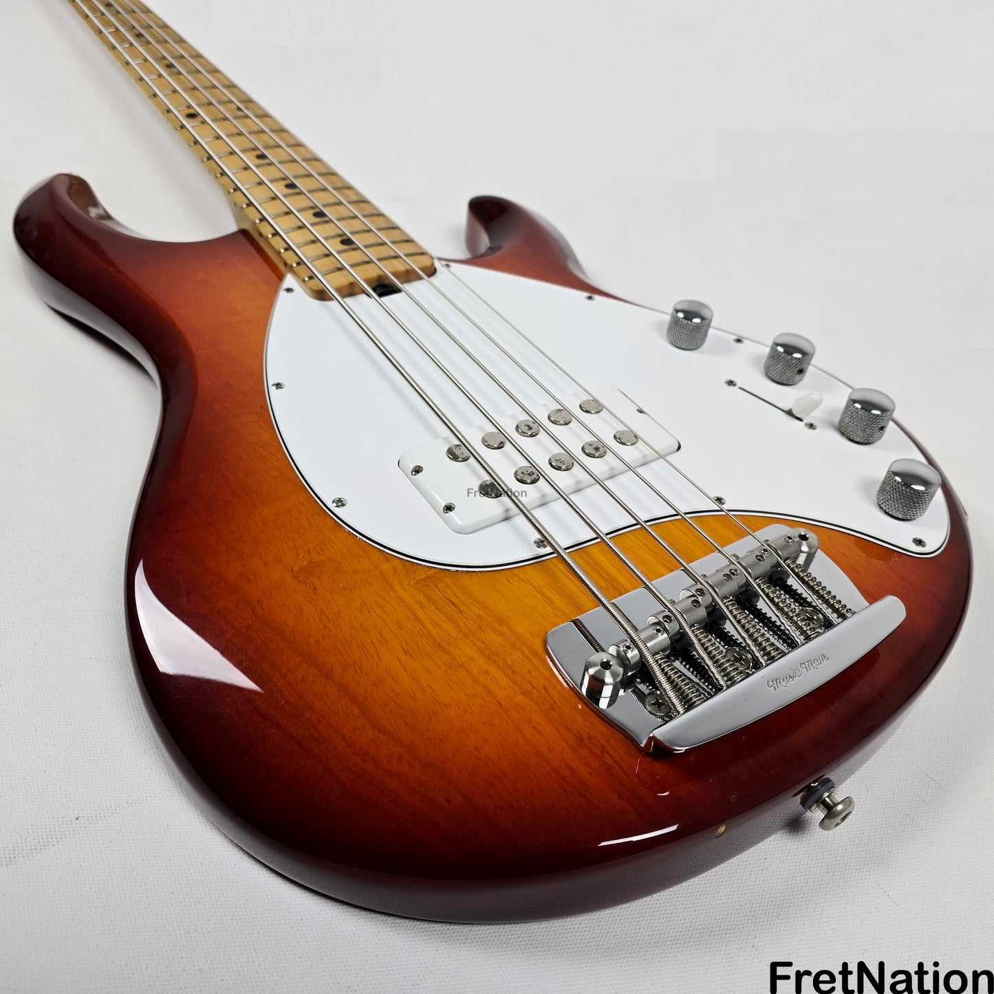 Fret Nation Ernie Ball Music Man Stingray 5-String Bass Sunburst SR5H 9.94lbs E03143 Pre-Owned