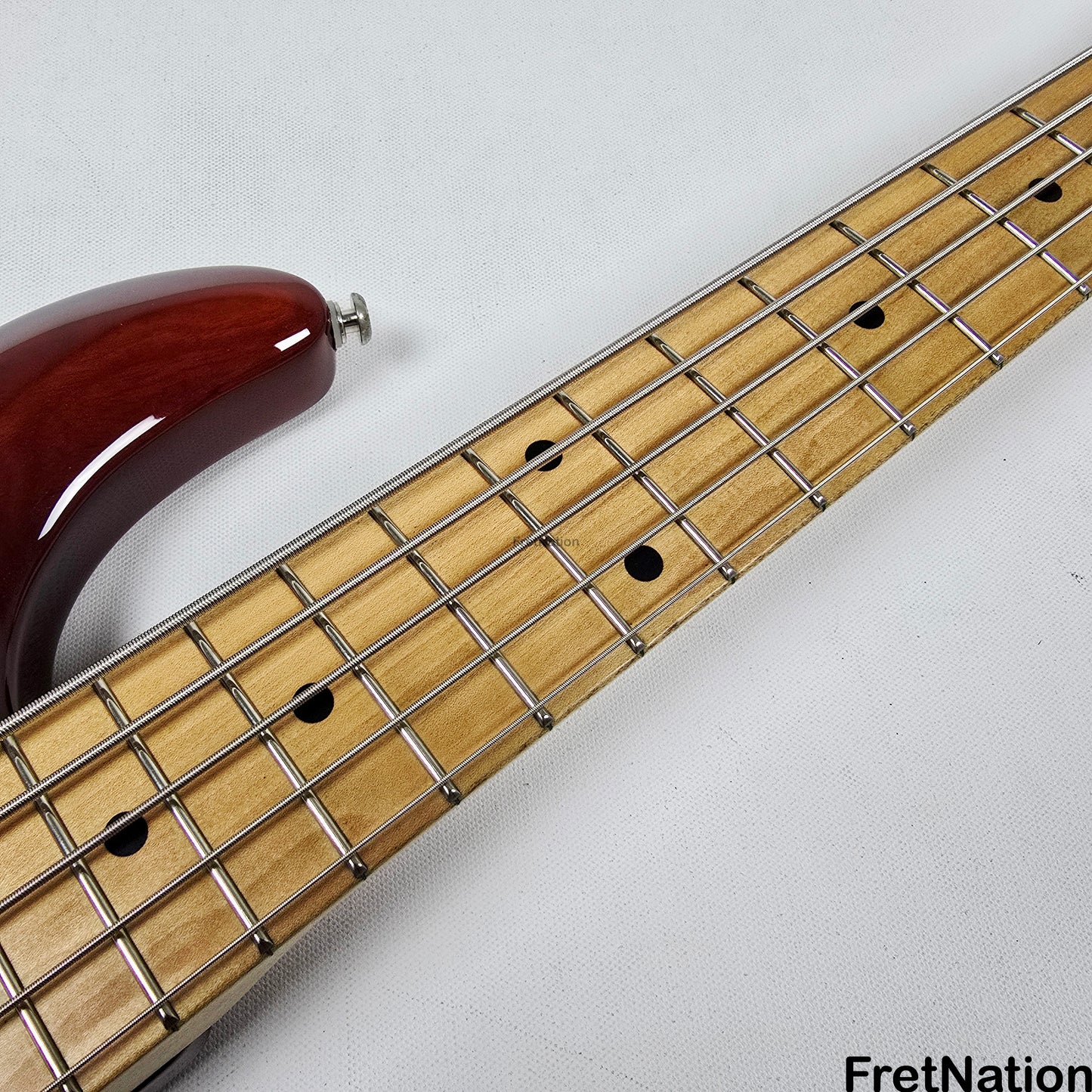 Fret Nation Ernie Ball Music Man Stingray 5-String Bass Sunburst SR5H 9.94lbs E03143 Pre-Owned