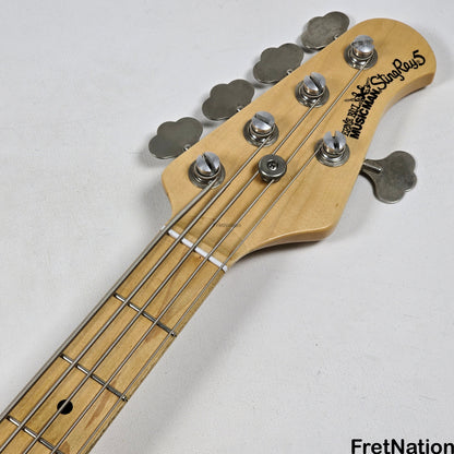 Fret Nation Ernie Ball Music Man Stingray 5-String Bass Sunburst SR5H 9.94lbs E03143 Pre-Owned