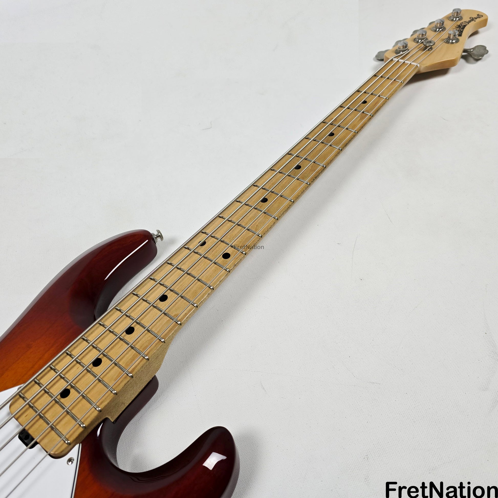 Fret Nation Ernie Ball Music Man Stingray 5-String Bass Sunburst SR5H 9.94lbs E03143 Pre-Owned