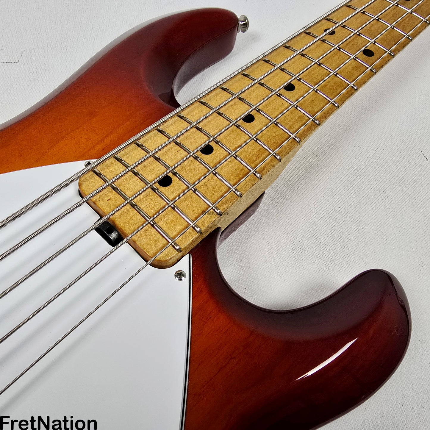 Fret Nation Ernie Ball Music Man Stingray 5-String Bass Sunburst SR5H 9.94lbs E03143 Pre-Owned