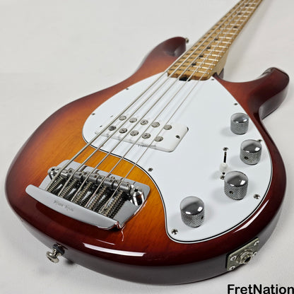 Fret Nation Ernie Ball Music Man Stingray 5-String Bass Sunburst SR5H 9.94lbs E03143 Pre-Owned