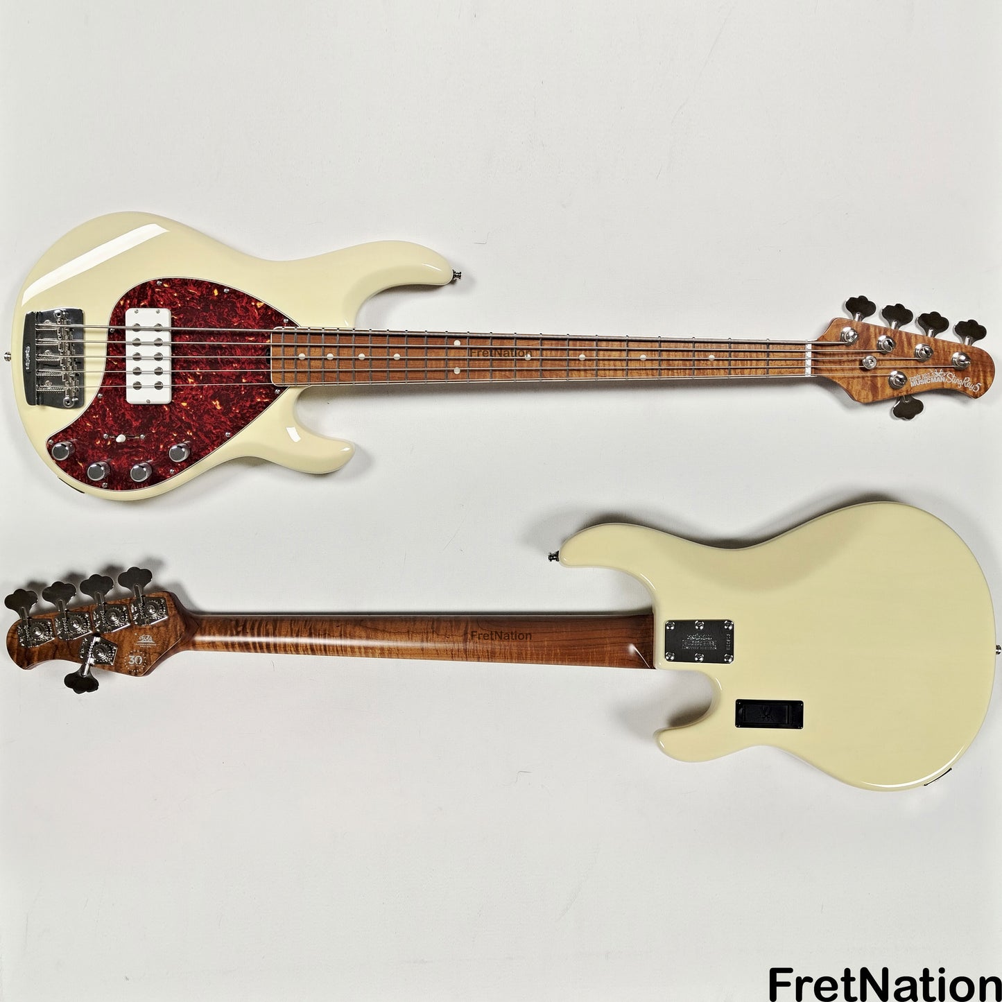 Fret Nation Ernie Ball Music Man Stingray 5-String Bass 30th Anniversary 10.46lbs E42813 - Pre-Owned